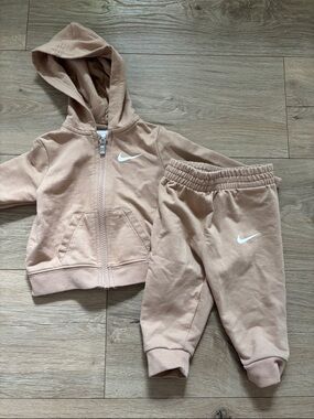 Nike Baby Tan  Hoodie & Joggers Set
